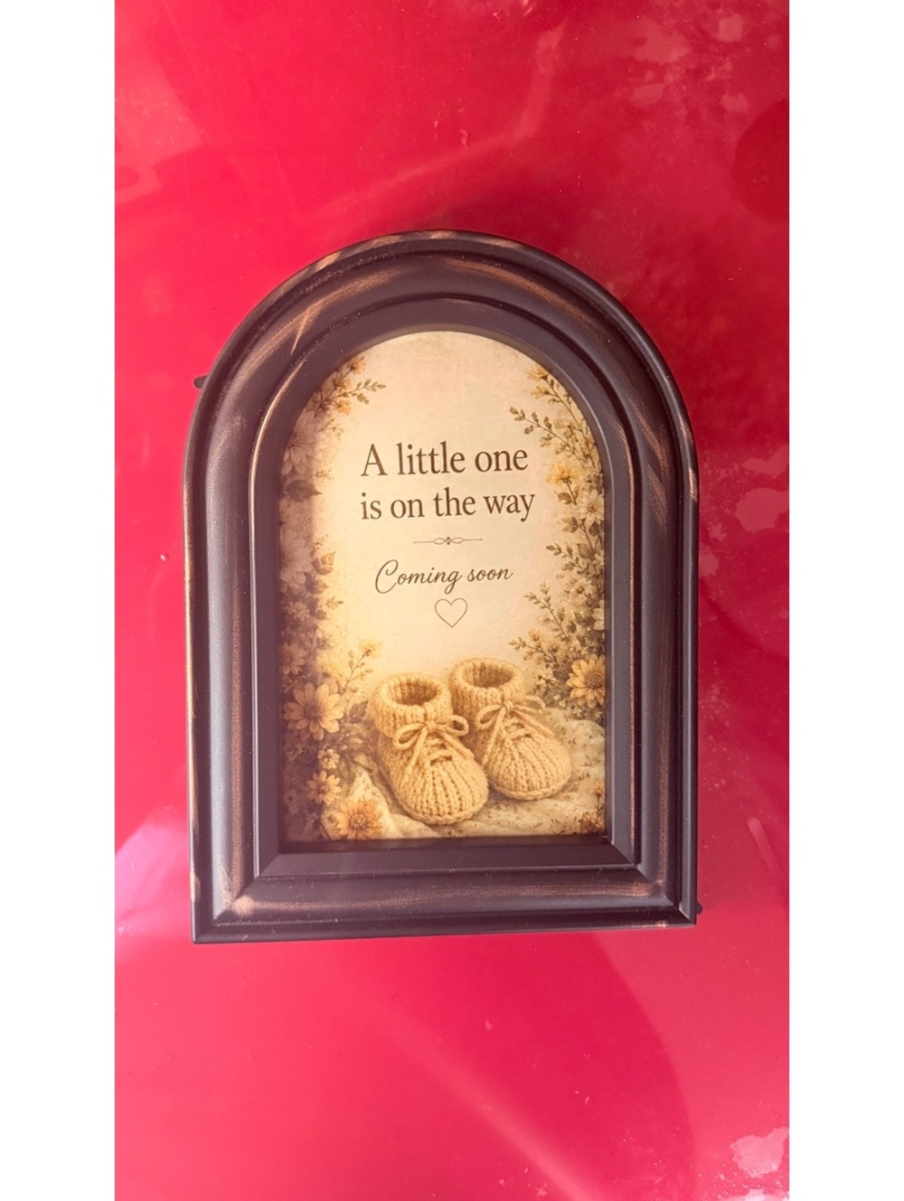 NWT Set of 3 5x7 Vintage Inspired baby surprise photo frame